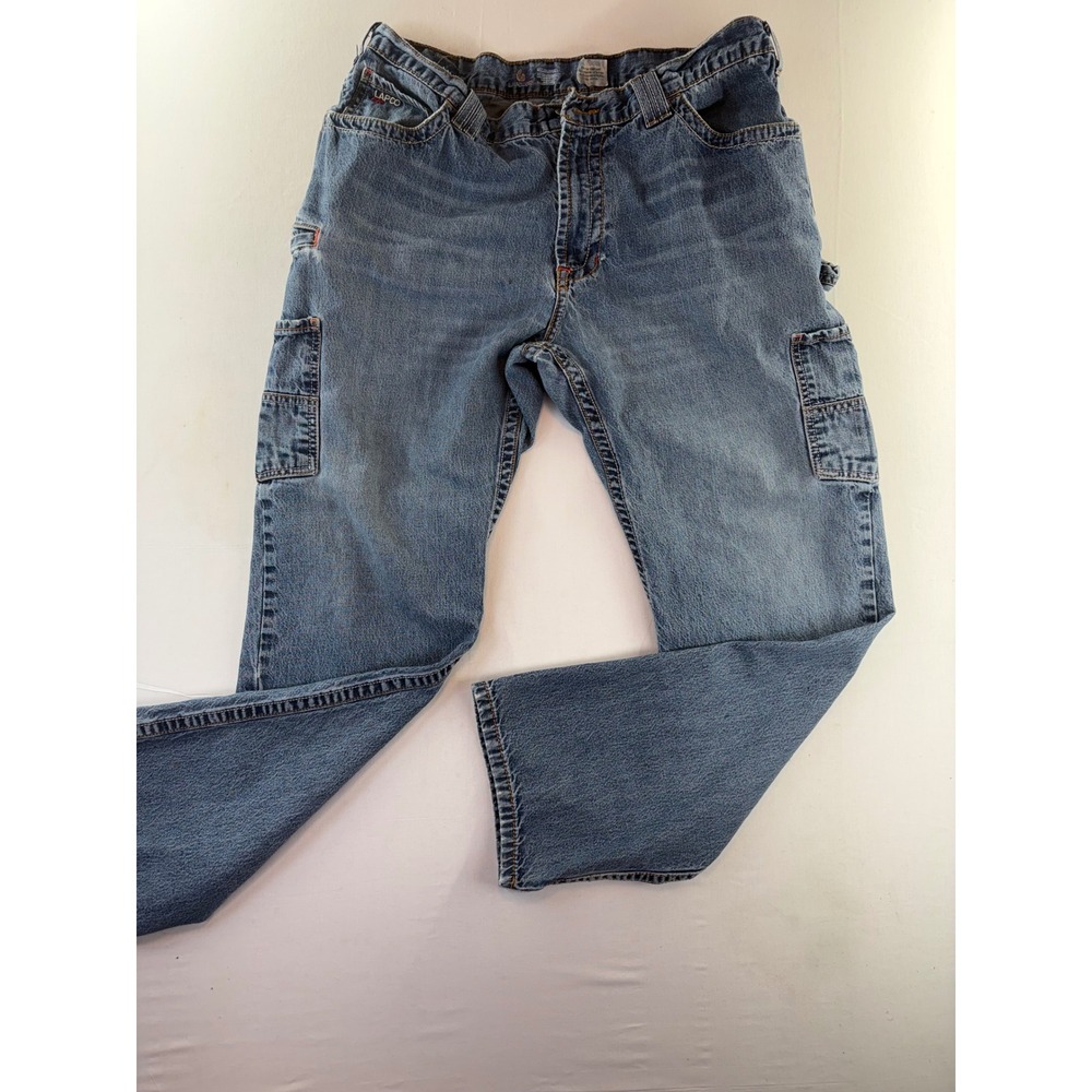 LAPCO FR Mens Flame Resistant Carpenter Work Jeans Blue Denim 37x31 NFPA 2112